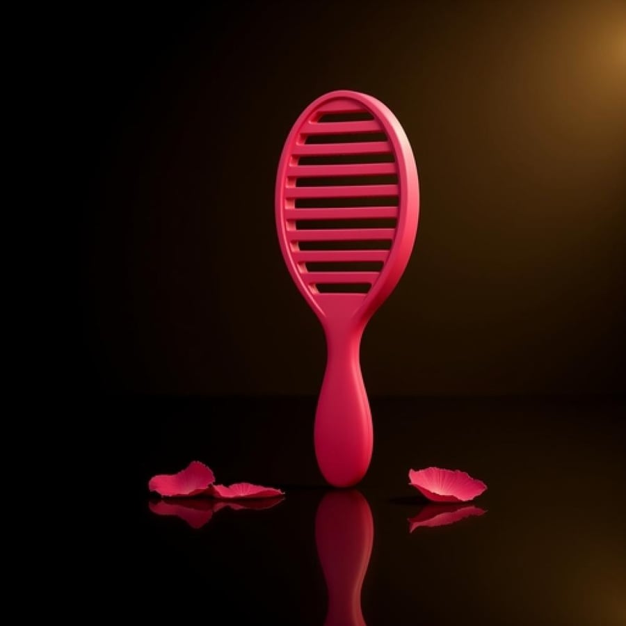 ويت برش فرشاة شعر للتجفيف السريع - وردي