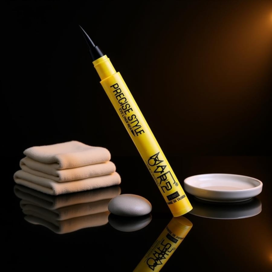 ميك اوفر 22 قلم كحل سائل بريسايس ستايل مقاوم للماء أسود