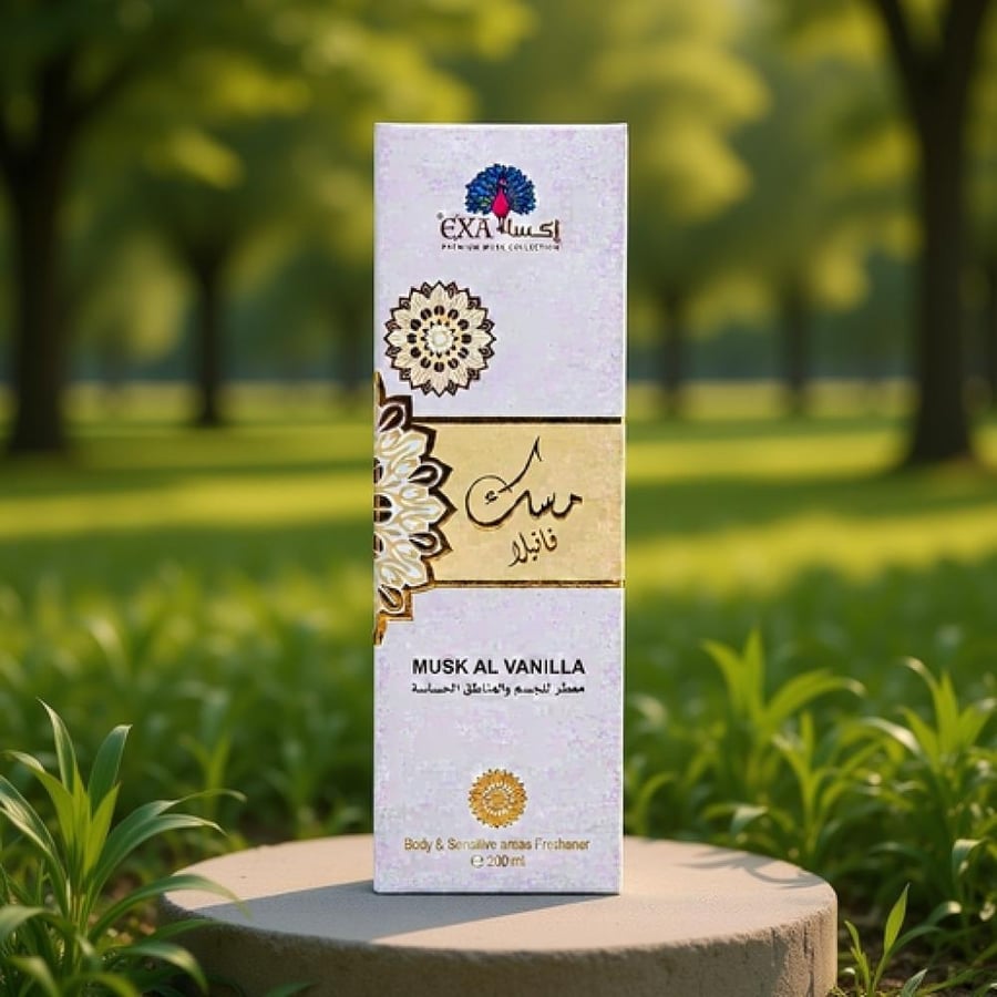 اكسا معطر الجسم والمناطق الحساسة مسك فانيليا 200 مل