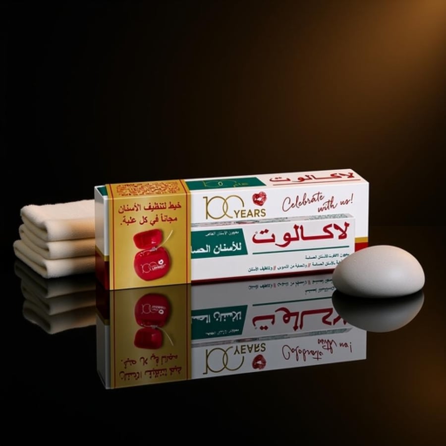 لاكالوت معجون أسنان للأسنان الحساسة 75 مل مع خيط أسنان مجانًا