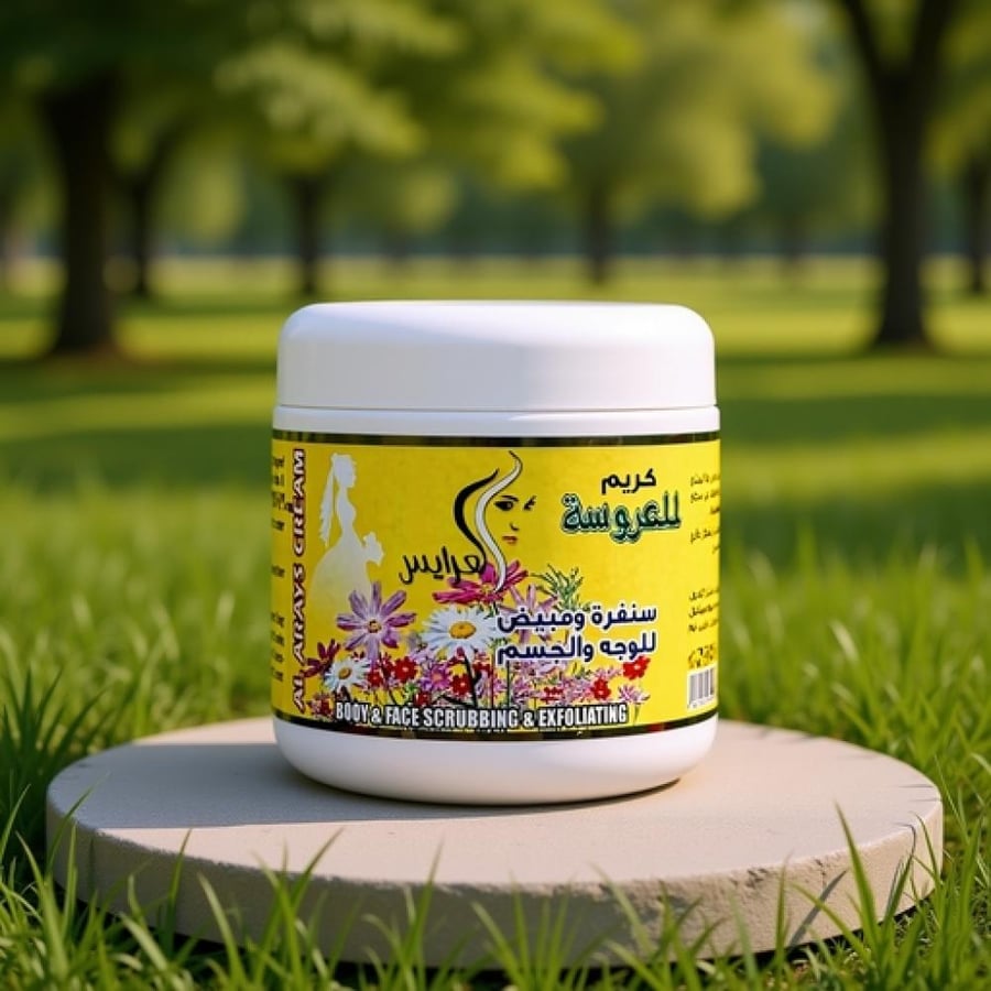 كريم العرايس للعروسة سنفرة ومبيض للوجه والجسم 500 مل
