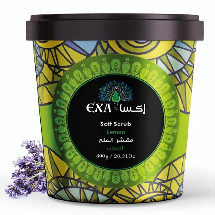 مقشر الملح بالليمون من اكسا 600 جم