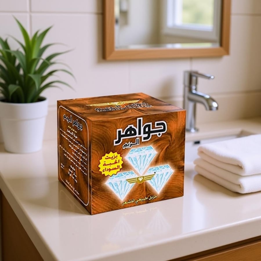 جواهر الريم حلاوة مزيل الشعر الطبيعي بزيت الحبة السوداء وبعطر الليمون 500 جم