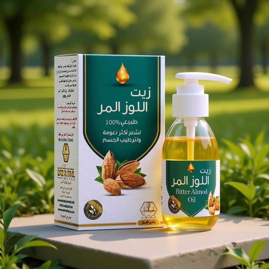 زيت اللوز المر من وادي النحل 125 مل