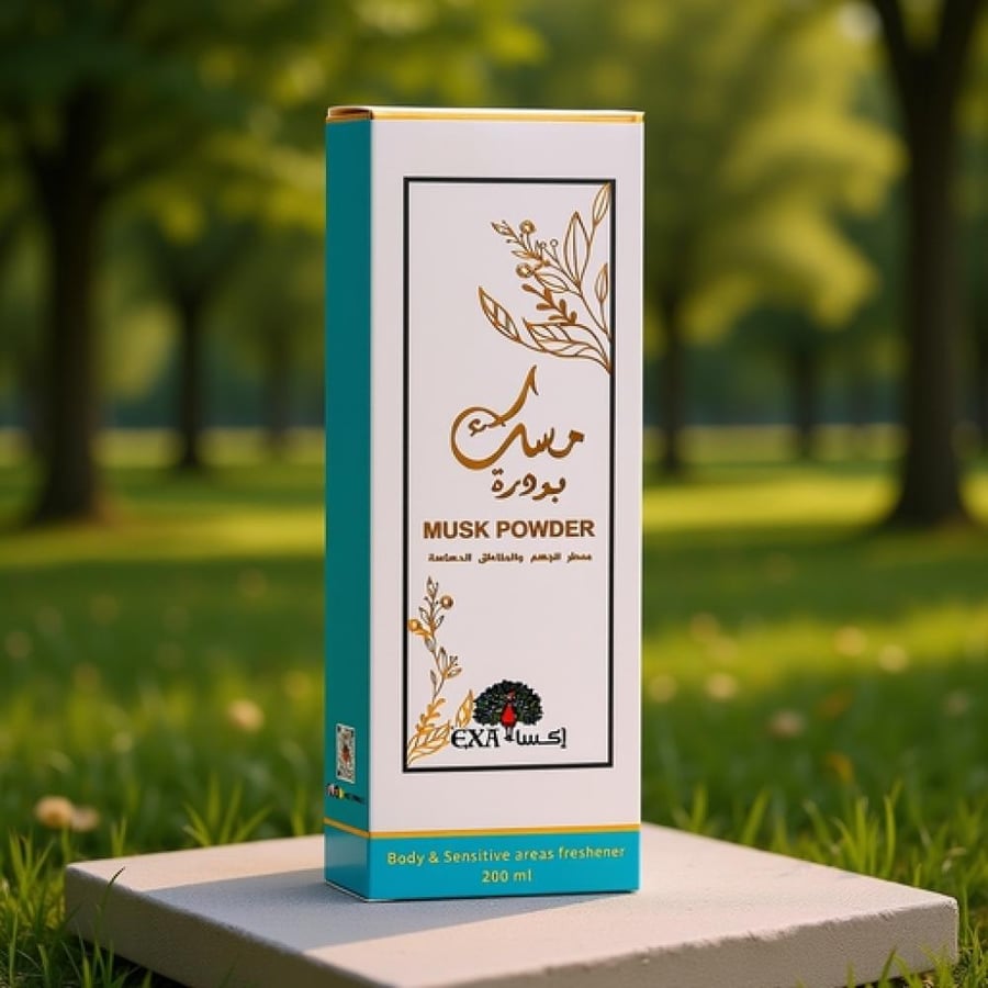 اكسا معطر الجسم والمناطق الحساسة مسك بودرة 200 مل