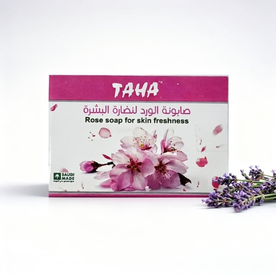 طاها صابونة الورد لنضارة البشرة 75 جم
