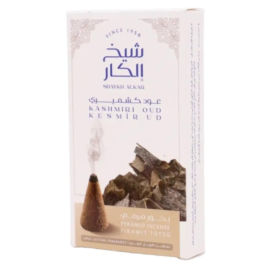 شيخ الكار بخور هرمي نسائم عود كشميري 12 قطعة