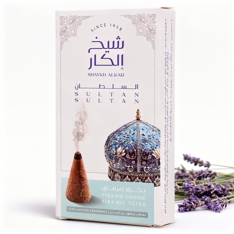 شيخ الكار بخور هرمي نسائم السلطان - 12 قطعة (30 جم)