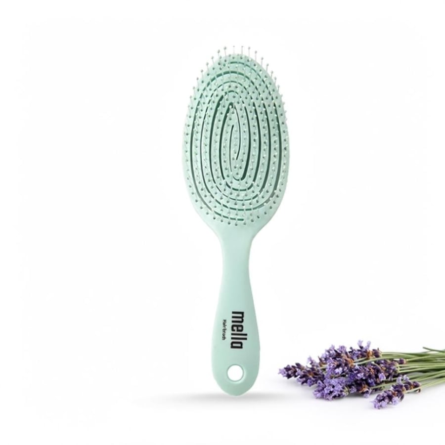 ميلا فرشاة شعر احترافية بيضاوية بوجهين أخضر فاتح