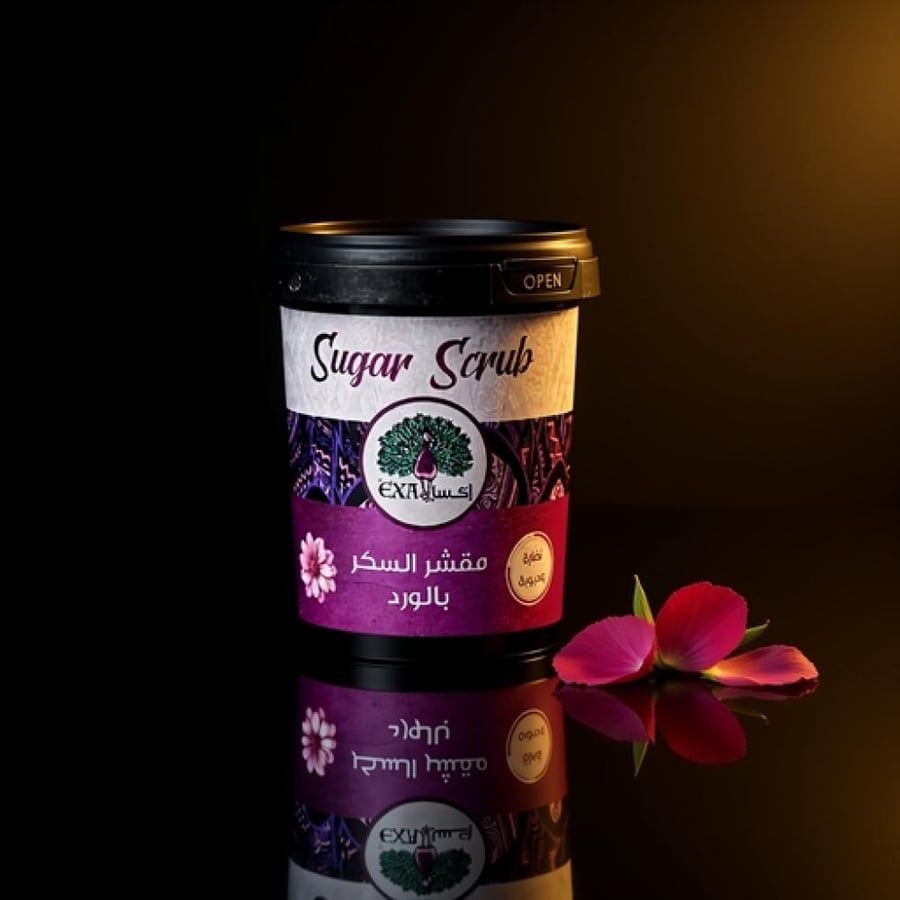 مقشر إكسا للجسم بالسكر والورد 600 جم