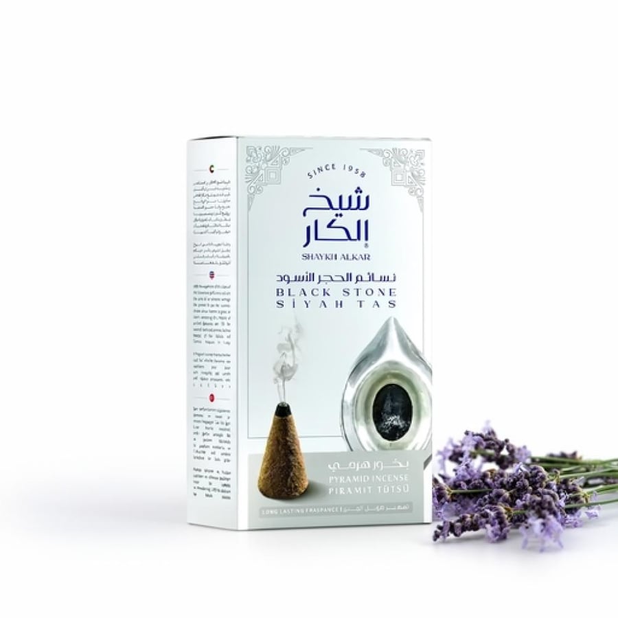 شيخ الكار بخور هرمي نسائم الحجر الأسود 12 قطعة
