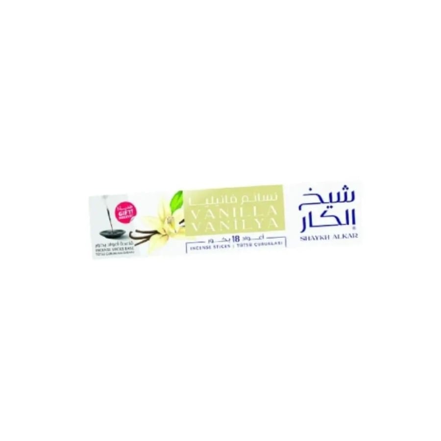 شيخ الكار أعواد بخور نسائم فانيليا - 18 قطعة