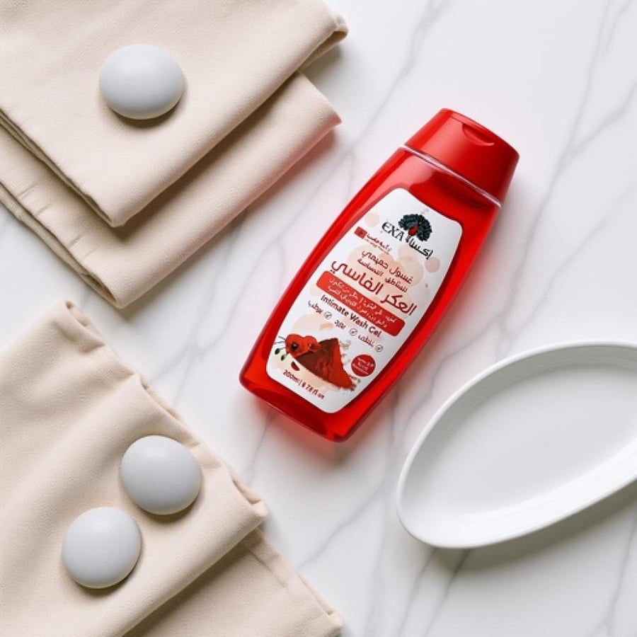 غسول حميمي نسائي من اكسا بالعكر الفاسي 200 مل
