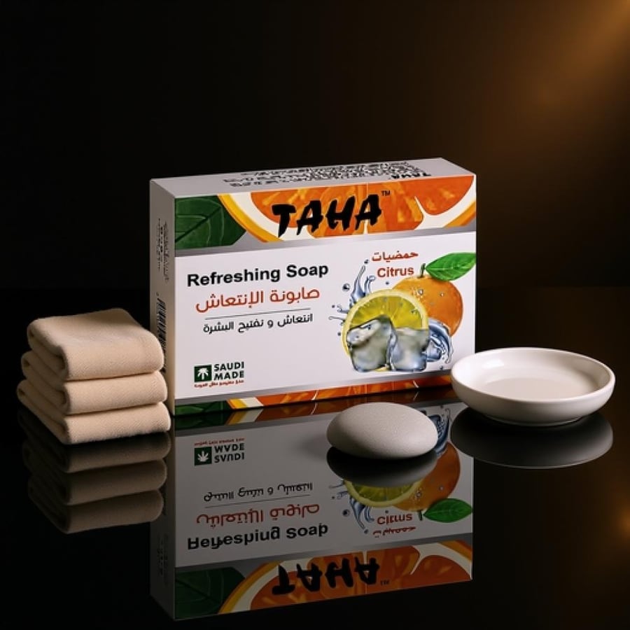 صابونة الانتعاش الحمضيات من TAHA 125 جم