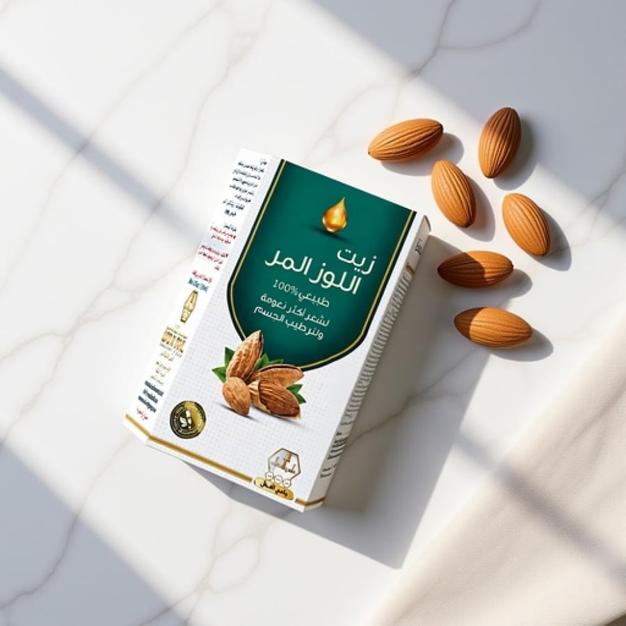 زيت اللوز المر من وادي النحل 125 مل