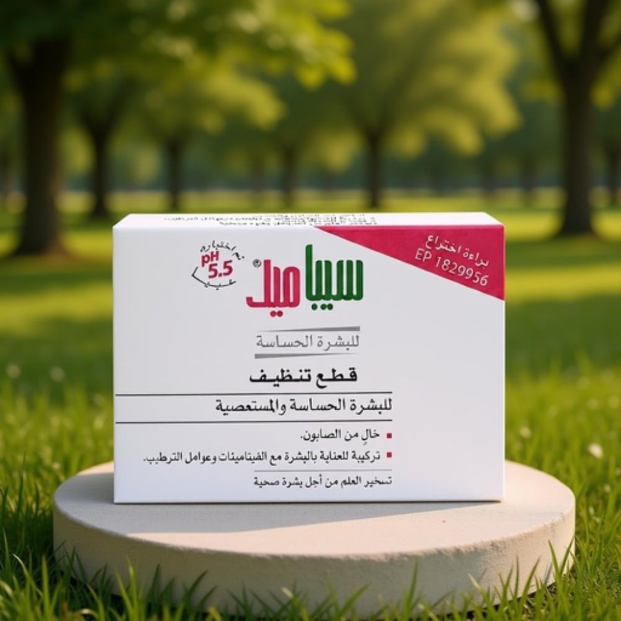 سيباميد قطعة تنظيف لطيفة للبشرة الحساسة والمستعصية 150 جرام
