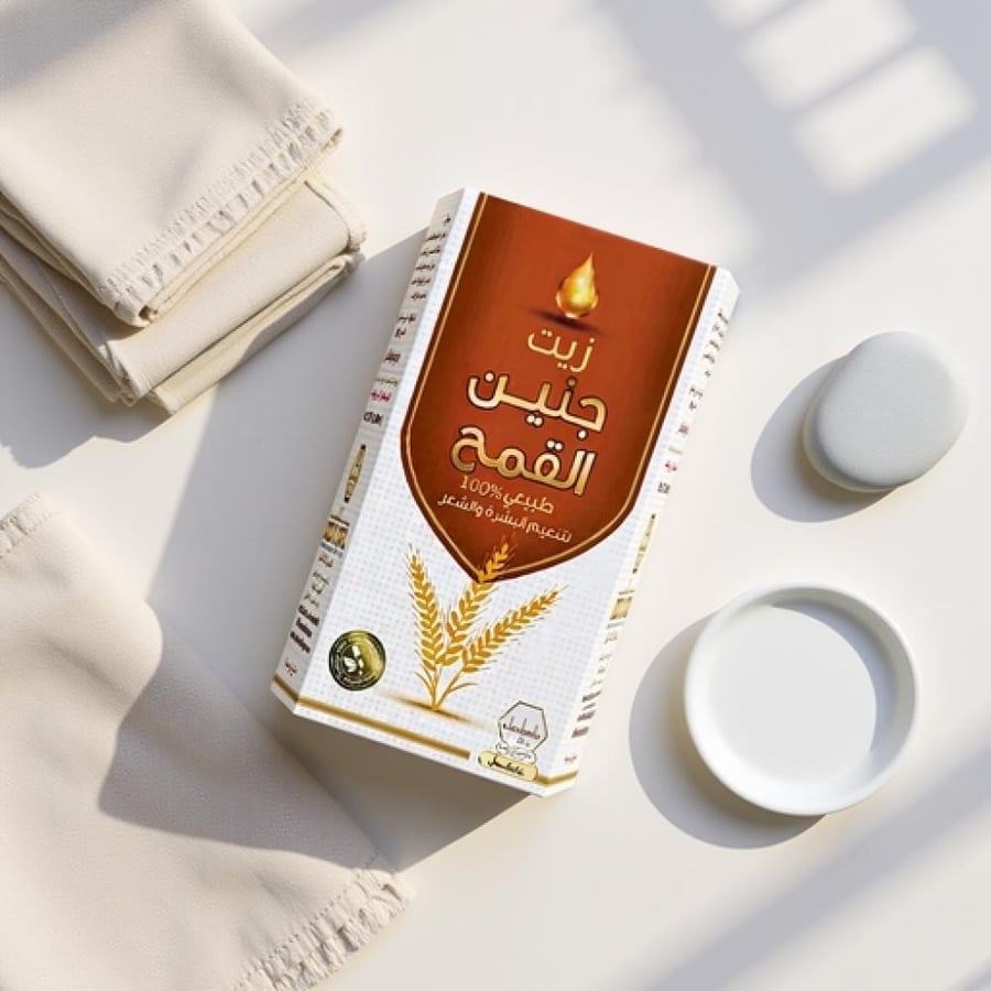 زيت جنين القمح لتنعيم البشرة والشعر من وادي النحل 60 مل