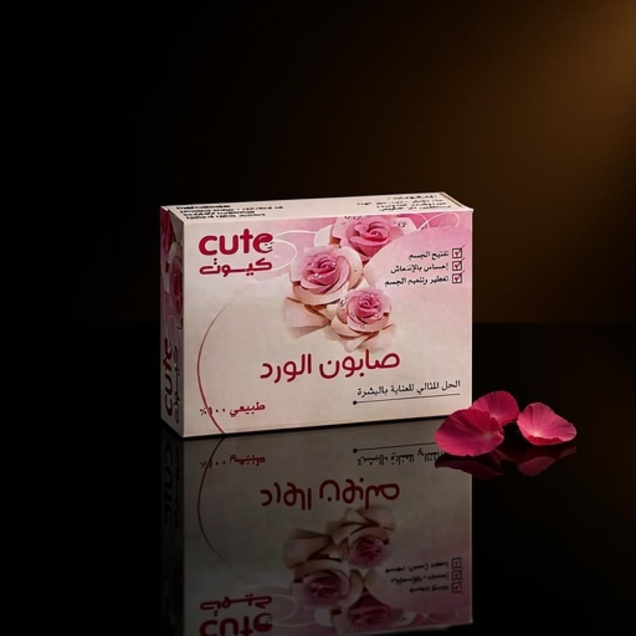 صابون الجسم بيوتنتي كيوت بالورد الأحمر 100 جم