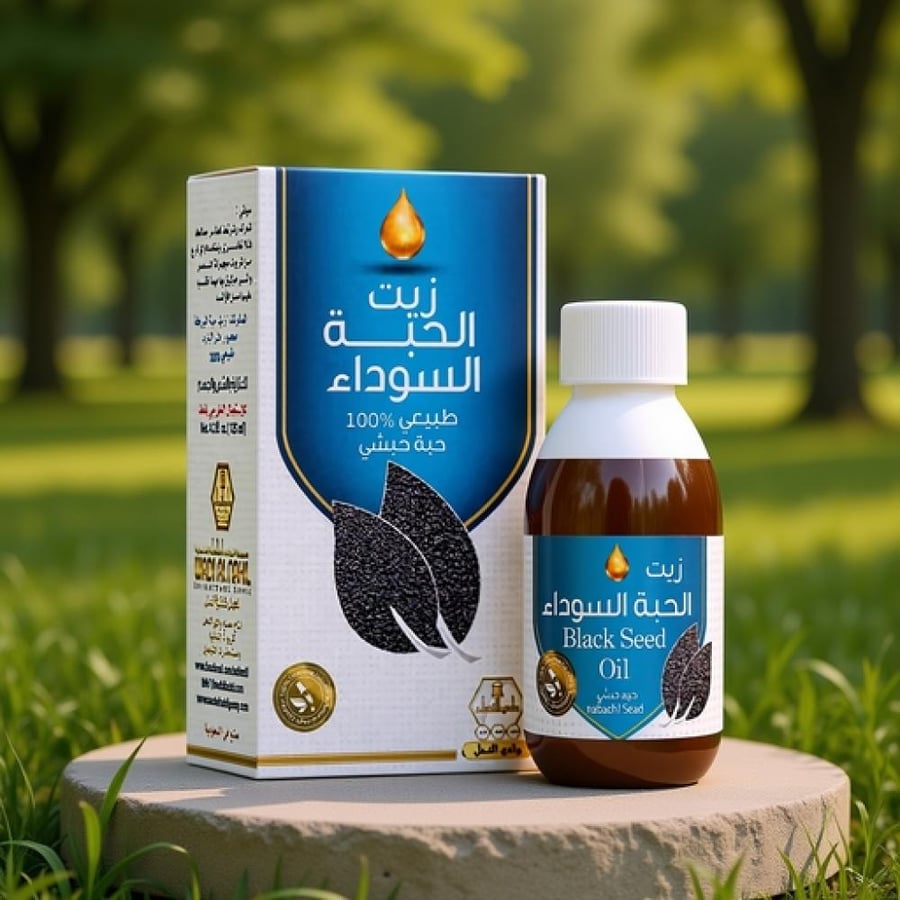 زيت الحبة السوداء الحبشي للشعر والبشرة من وادي النحل 125 مل