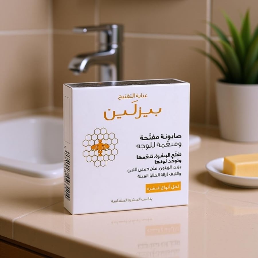 بيزلين صابونة مفتحة ومنعمة للوجه 60 جم