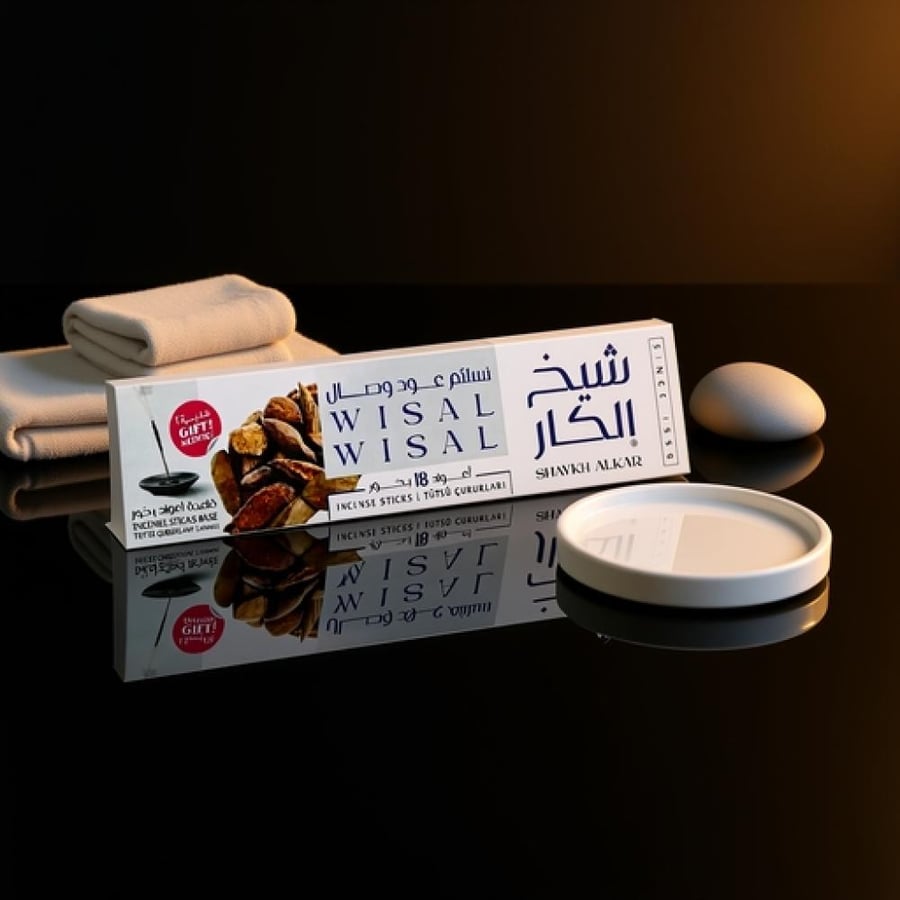 شيخ الكار أعواد بخور نسائم عود وصال - 18 قطعة
