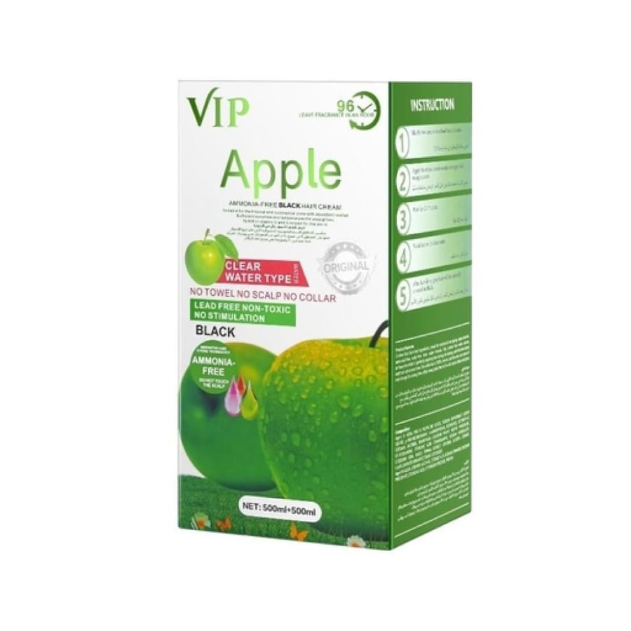 كريم صبغة الشعر التفاحة أسود من في اي بي - 500 + 500 مل
