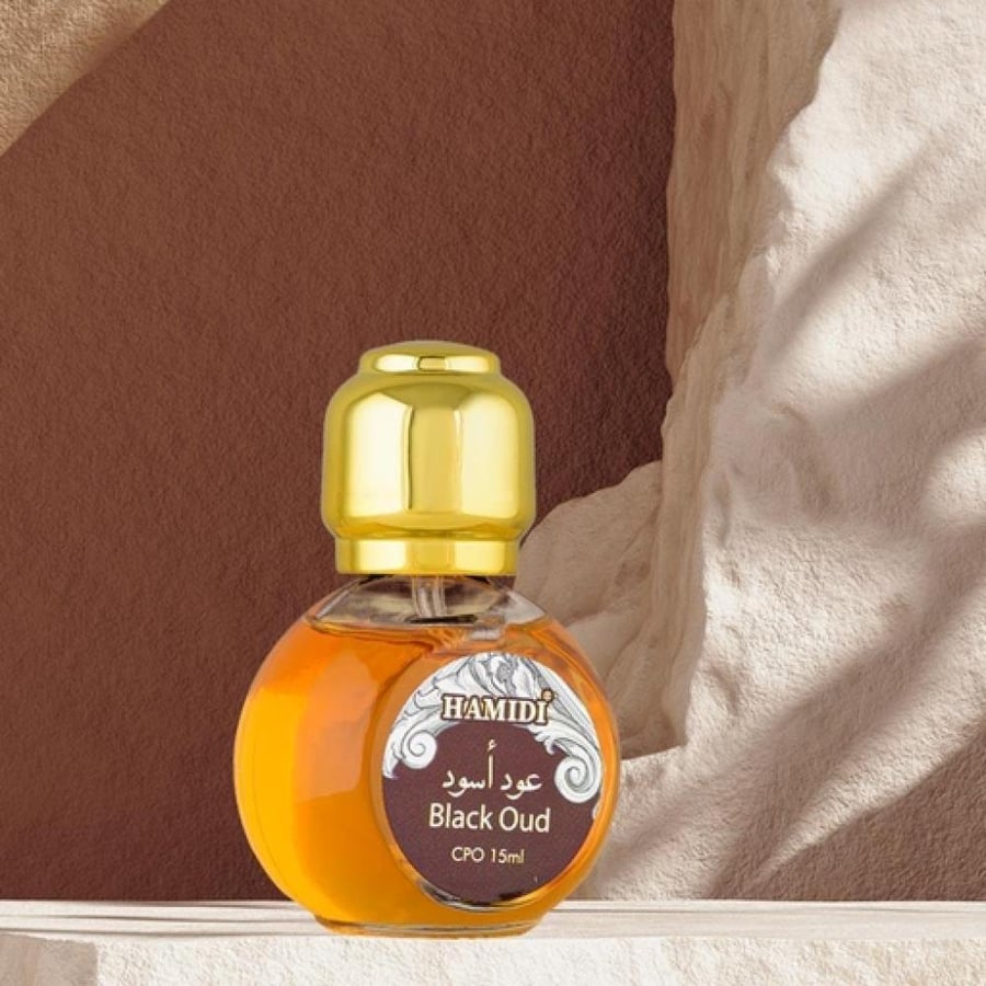 حامدي زيت عطري عود أسود رجالي 15 مل