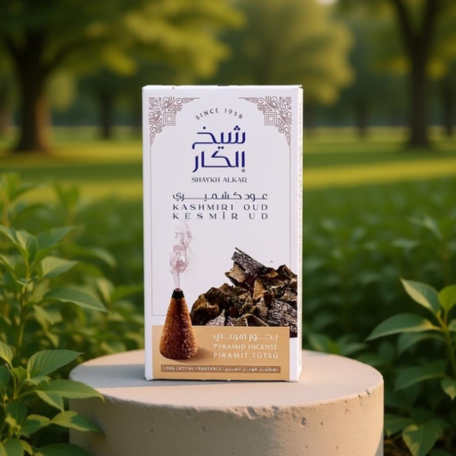 شيخ الكار بخور هرمي نسائم عود كشميري 12 قطعة