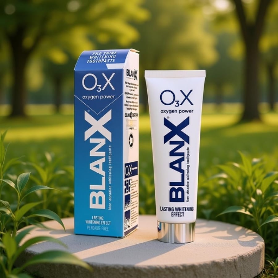 معجون أسنان بلانكس O3X المبيض بقوة الأكسجين النشط - 75 مل