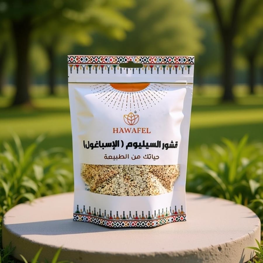قشور السيليوم الإسباغول الطبيعي من حوافل 250 جم