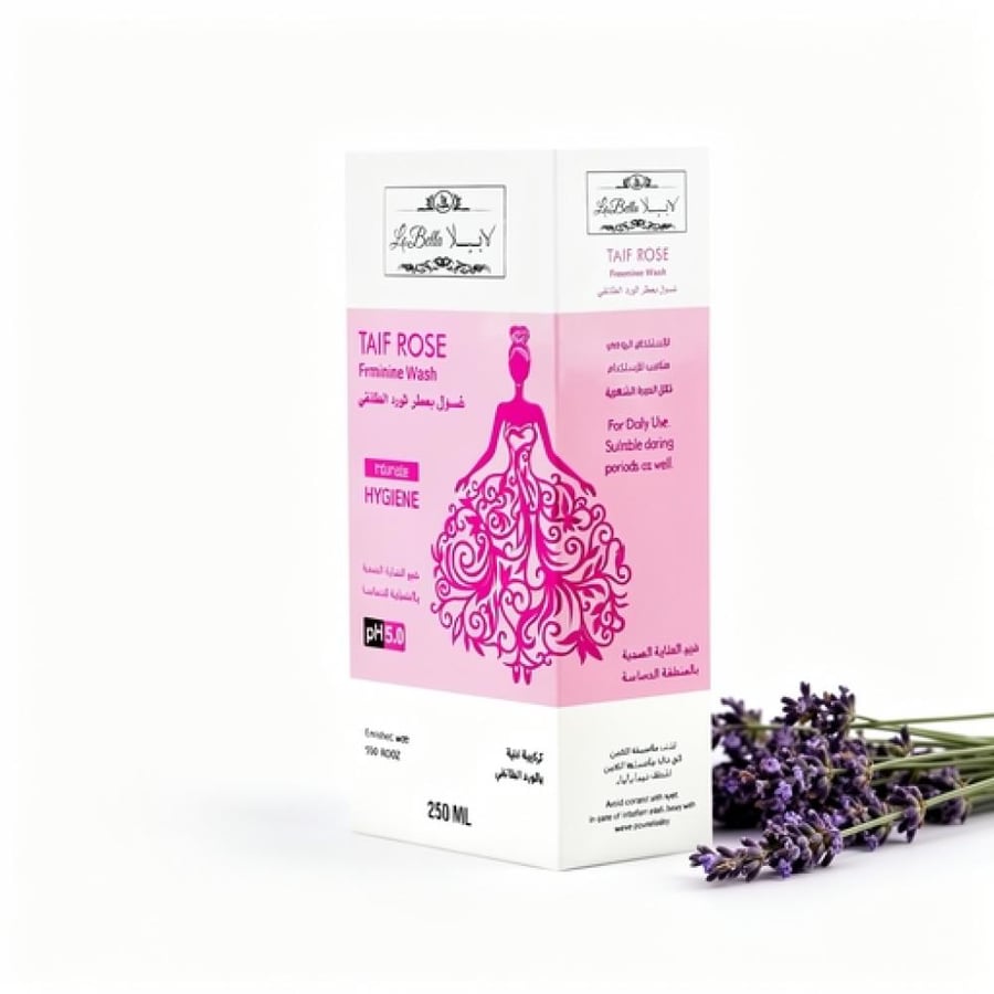 غسول لابيلا بعطر الورد الطائفي للمنطقة الحساسة 250 مل