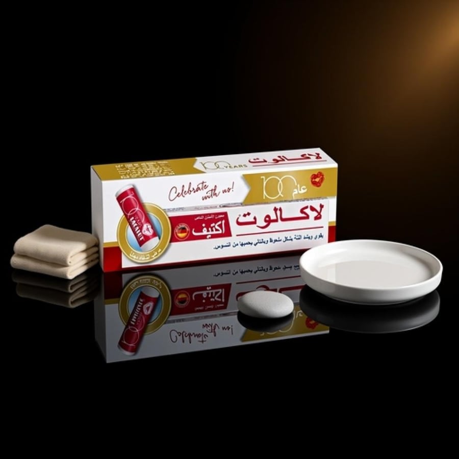 لاكالوت معجون أسنان اكتيف 75 مل مع مرطب شفاه مجاني