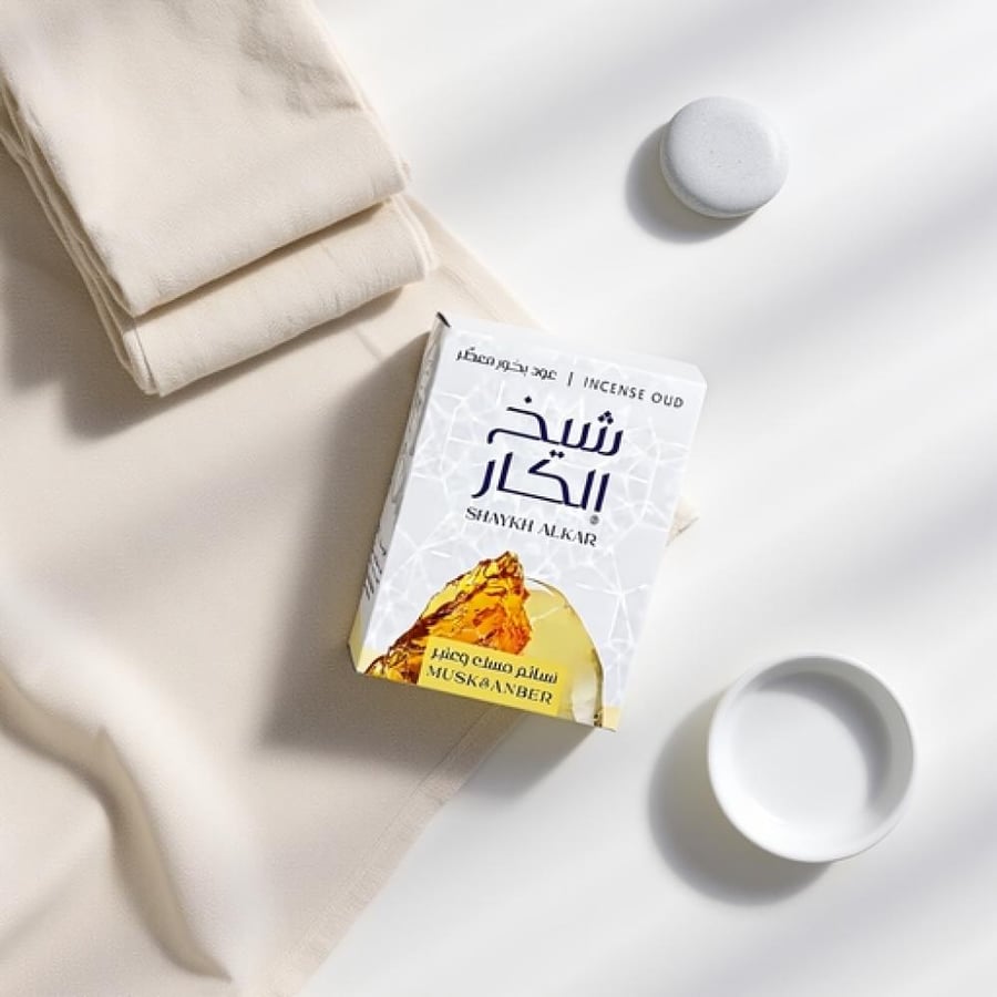 شيخ الكار بخور مبثوث مباخر نسائم العود والمسك والعنبر 30 جم