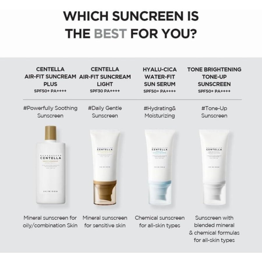 سكين 1004 واقي شمس معزز بالإشراقة بخلاصة سنتيلا أسياتيكا SPF50+ PA++++ 50 مل