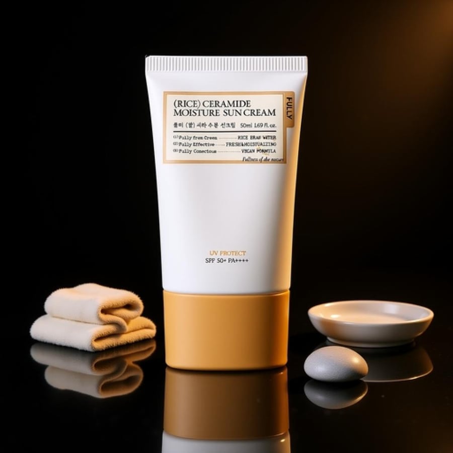 كريم واقي الشمس المرطب FULLY سيراميد الأرز SPF50+ PA++++ 50 مل