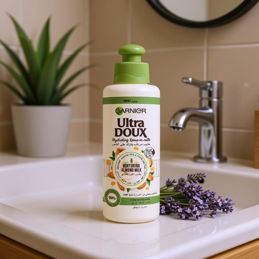 غارنييه ألترا دوكس كريم الشعر المغذي بحليب اللوز 200 مل