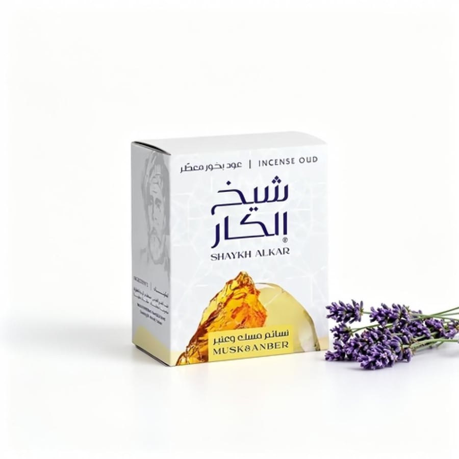 شيخ الكار بخور مبثوث مباخر نسائم العود والمسك والعنبر 30 جم