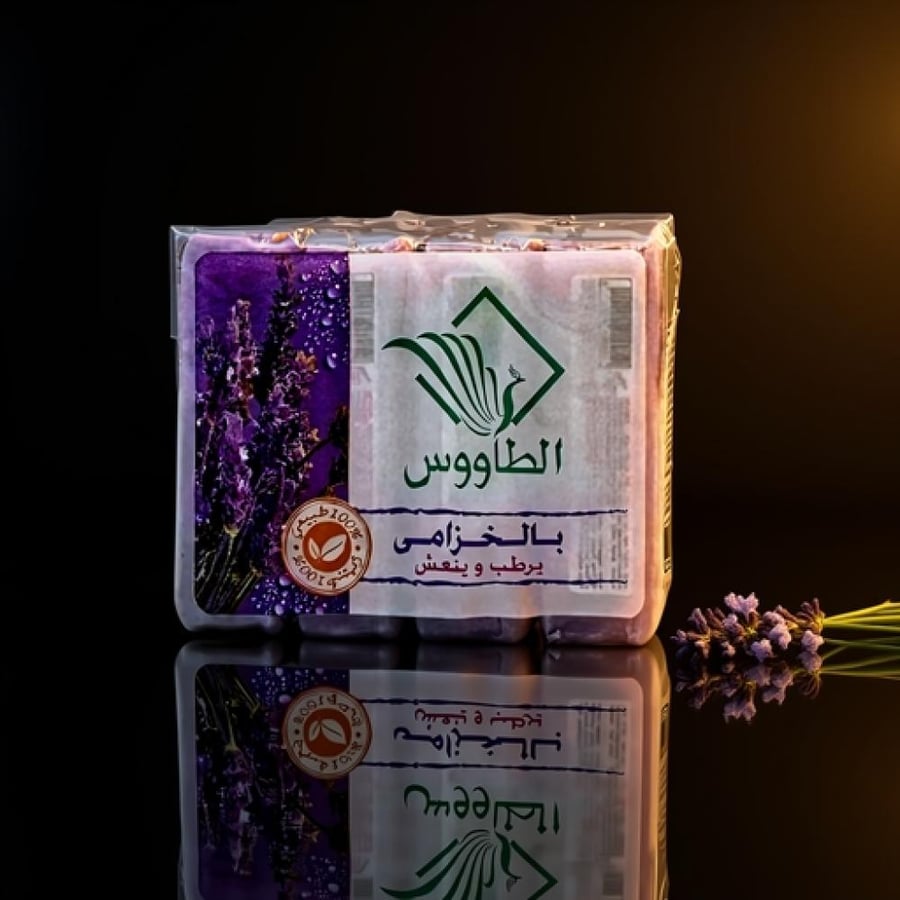 صابون الطاووس باللافندر 4 × 120 جم