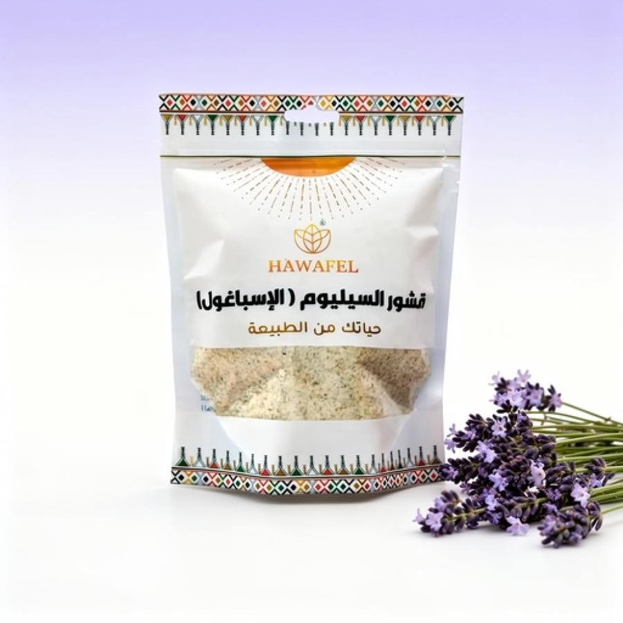 قشور السيليوم الإسباغول الطبيعي من حوافل 250 جم