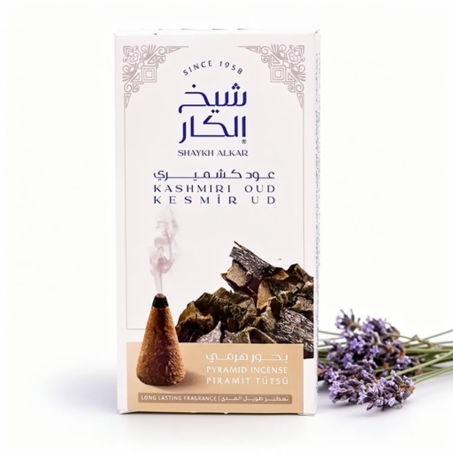 شيخ الكار بخور هرمي نسائم عود كشميري 12 قطعة