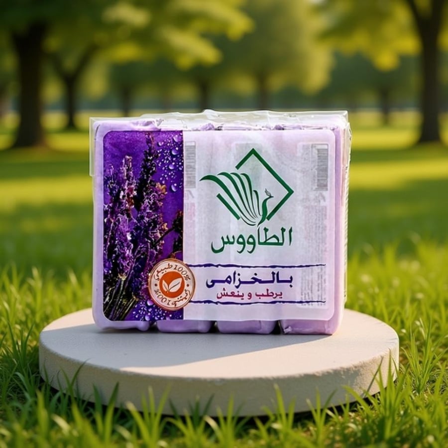 صابون الطاووس باللافندر 4 × 120 جم