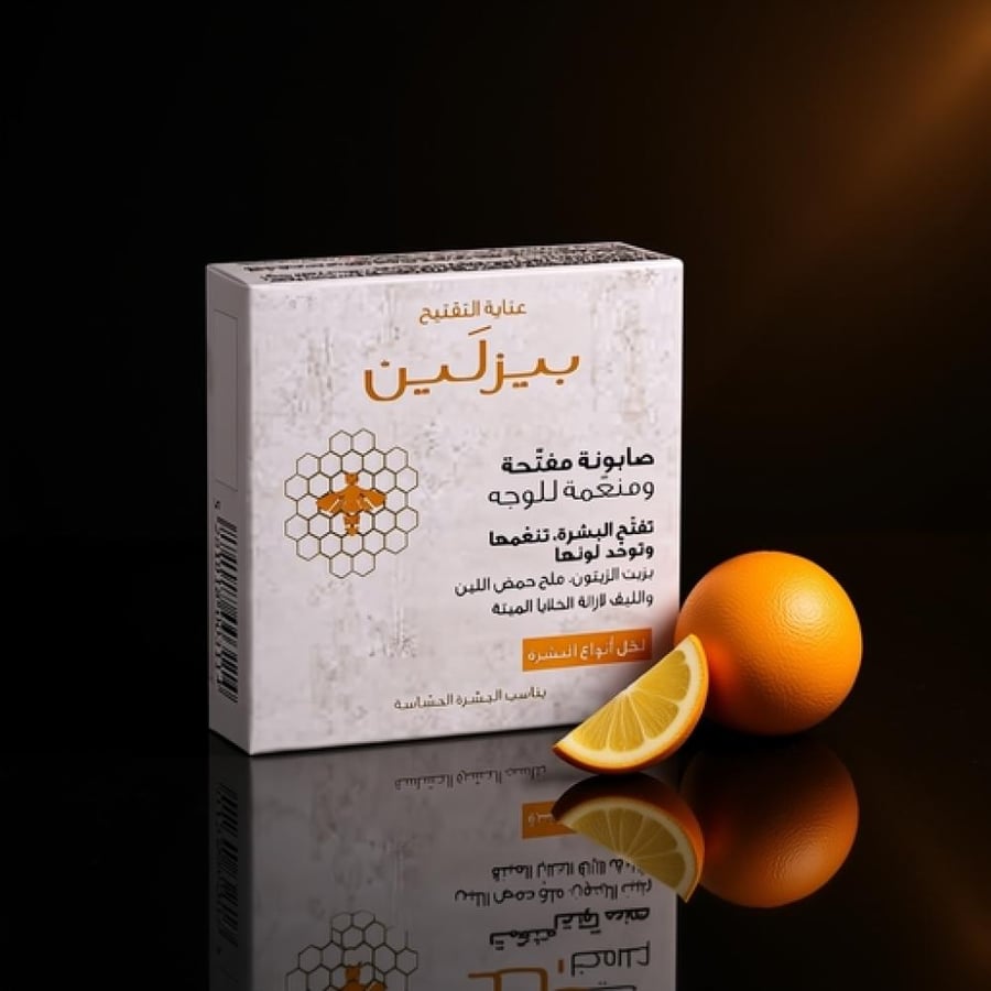 بيزلين صابونة مفتحة ومنعمة للوجه 60 جم