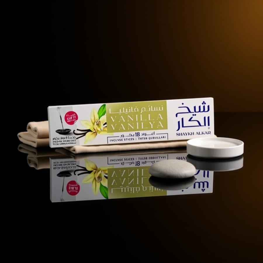 شيخ الكار أعواد بخور نسائم فانيليا - 18 قطعة
