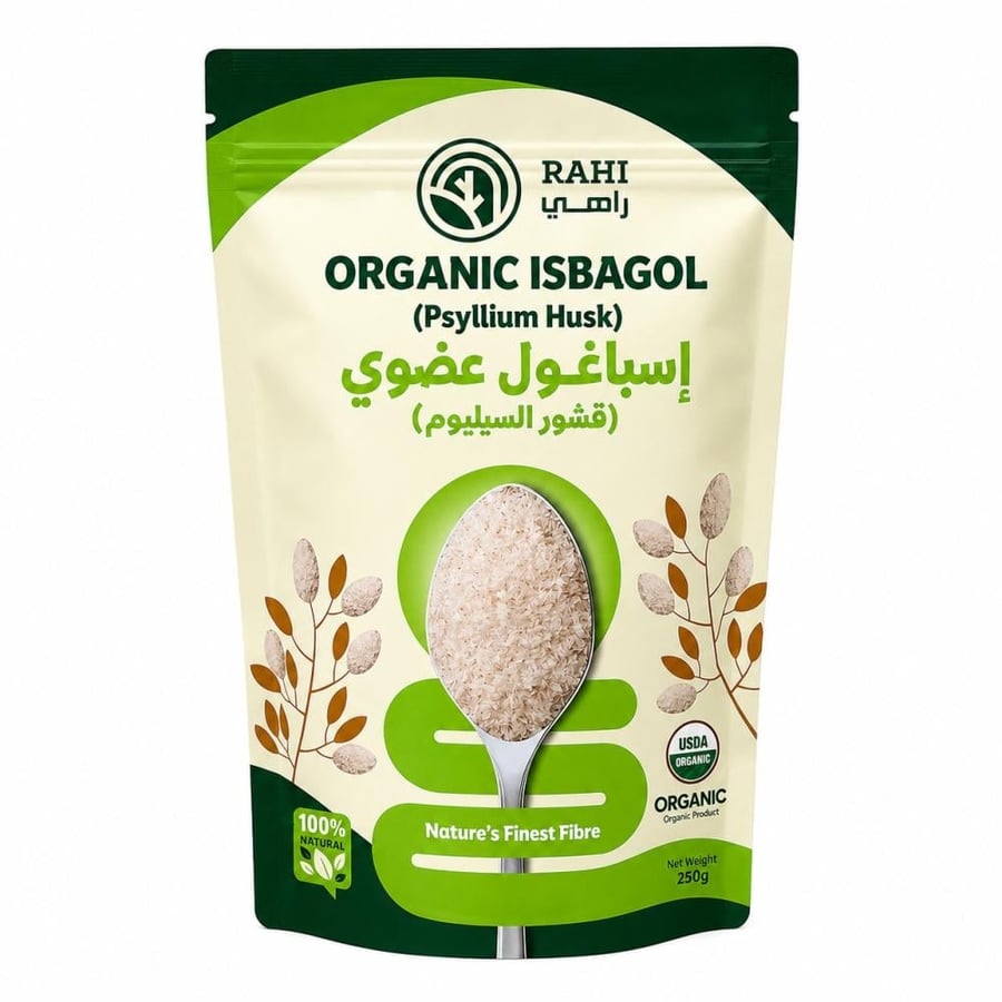 اسباغول عضوي قشور السيليوم  250 جرام