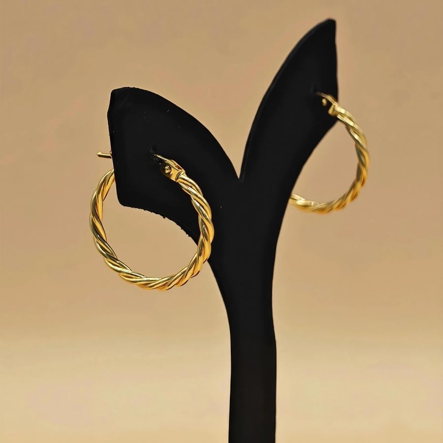 حلق ذهب عيار 21 - 21K Gold Earrings