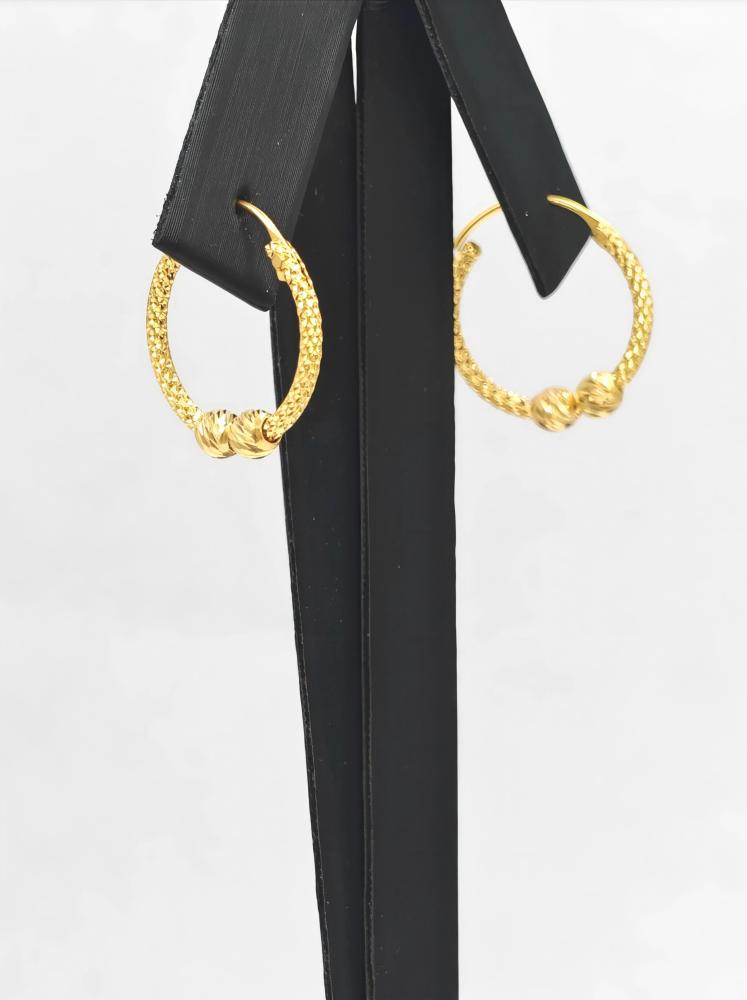 حلق ذهب عيار 21 - 21K Gold Earrings