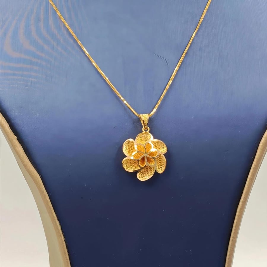 21K Gold Necklace - عقد ذهب عيار 21