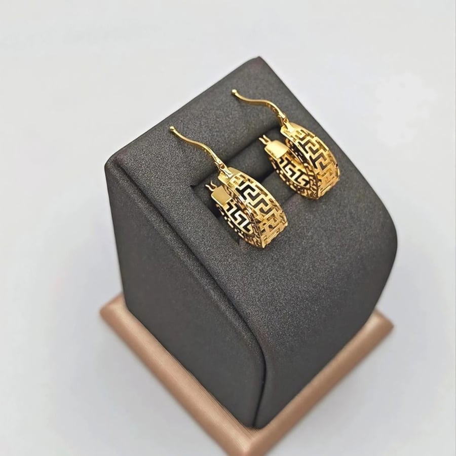 حلق فرزاتشي عيار 18 - 18K Versace Earrings