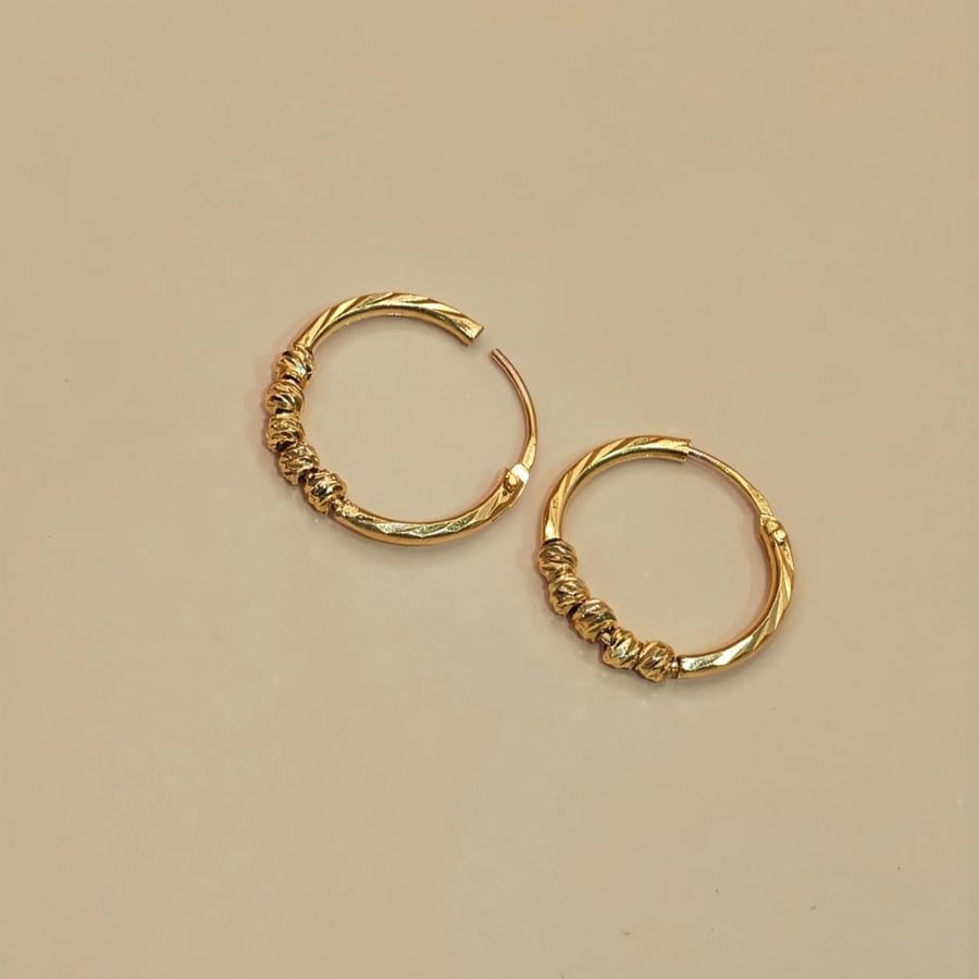حلق ذهب عيار 21 - 21K Gold Earrings