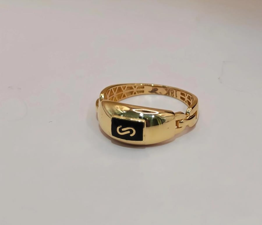 خاتم ذهب عيار - 18K Gold Ring